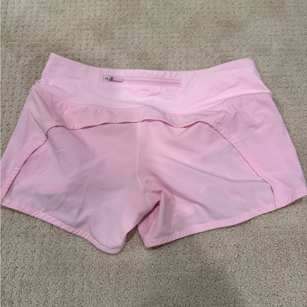 Lululemon Pink Speed Up Shorts